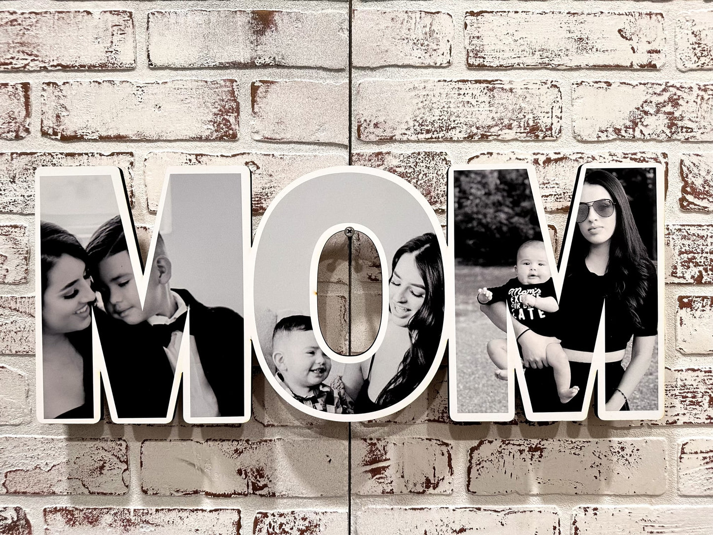 MOM Print on Wood Frame