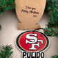 Custom Sports Ornaments w/Engraved Message