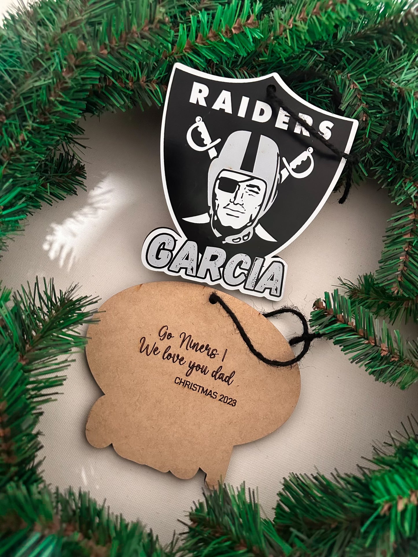 Custom Sports Ornaments w/Engraved Message