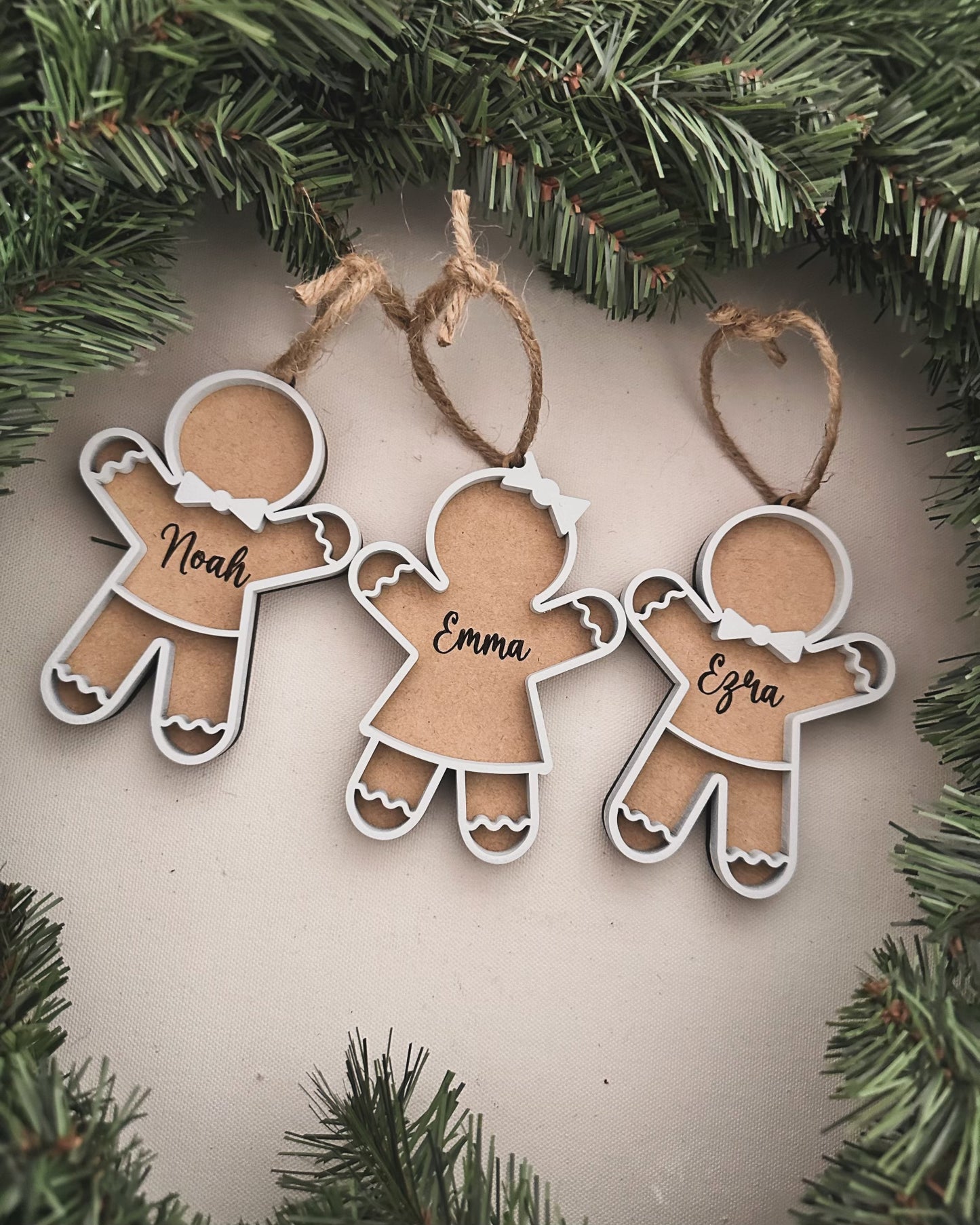 Custom Gingerbread People Ornaments