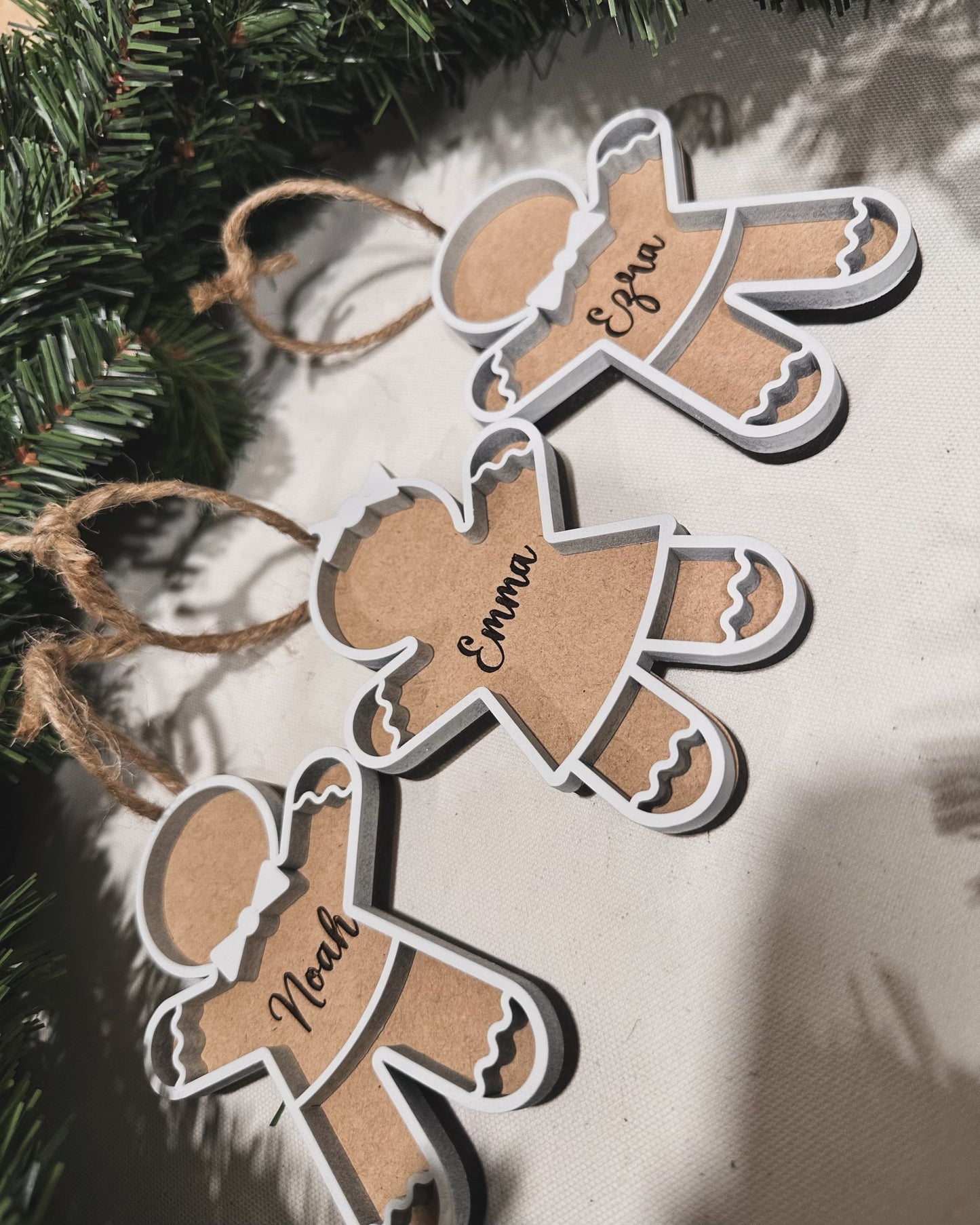 Custom Gingerbread People Ornaments