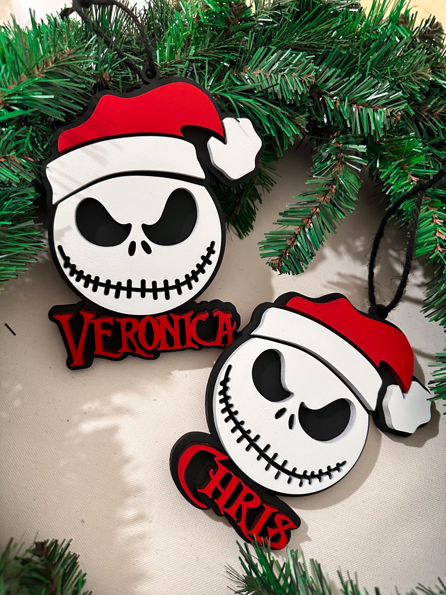 Custom Jack Skeleton Ornaments