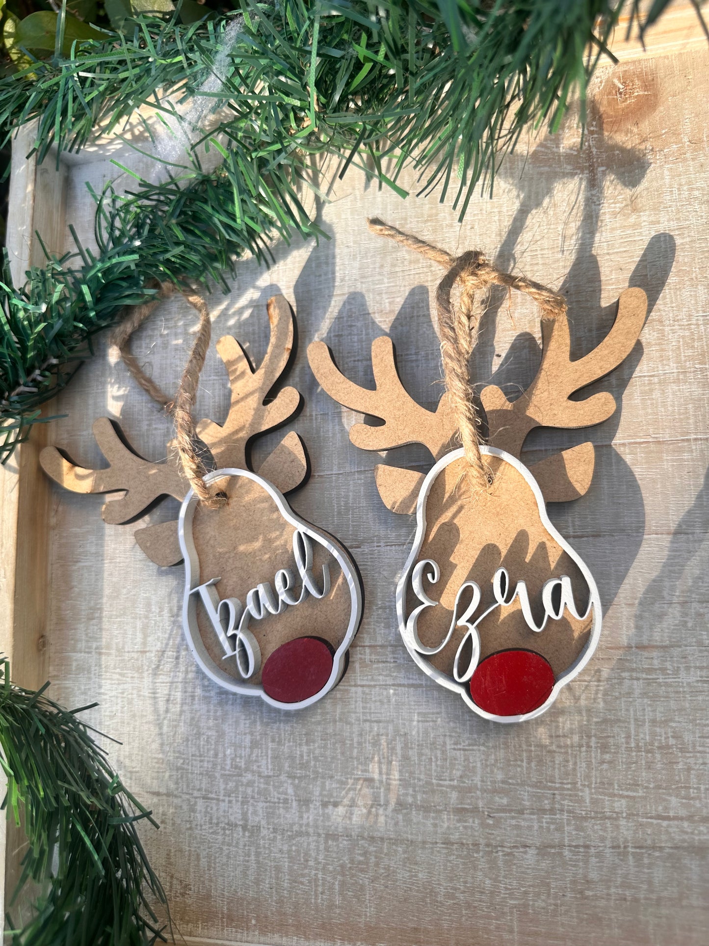 Custom Rudolph Ornaments