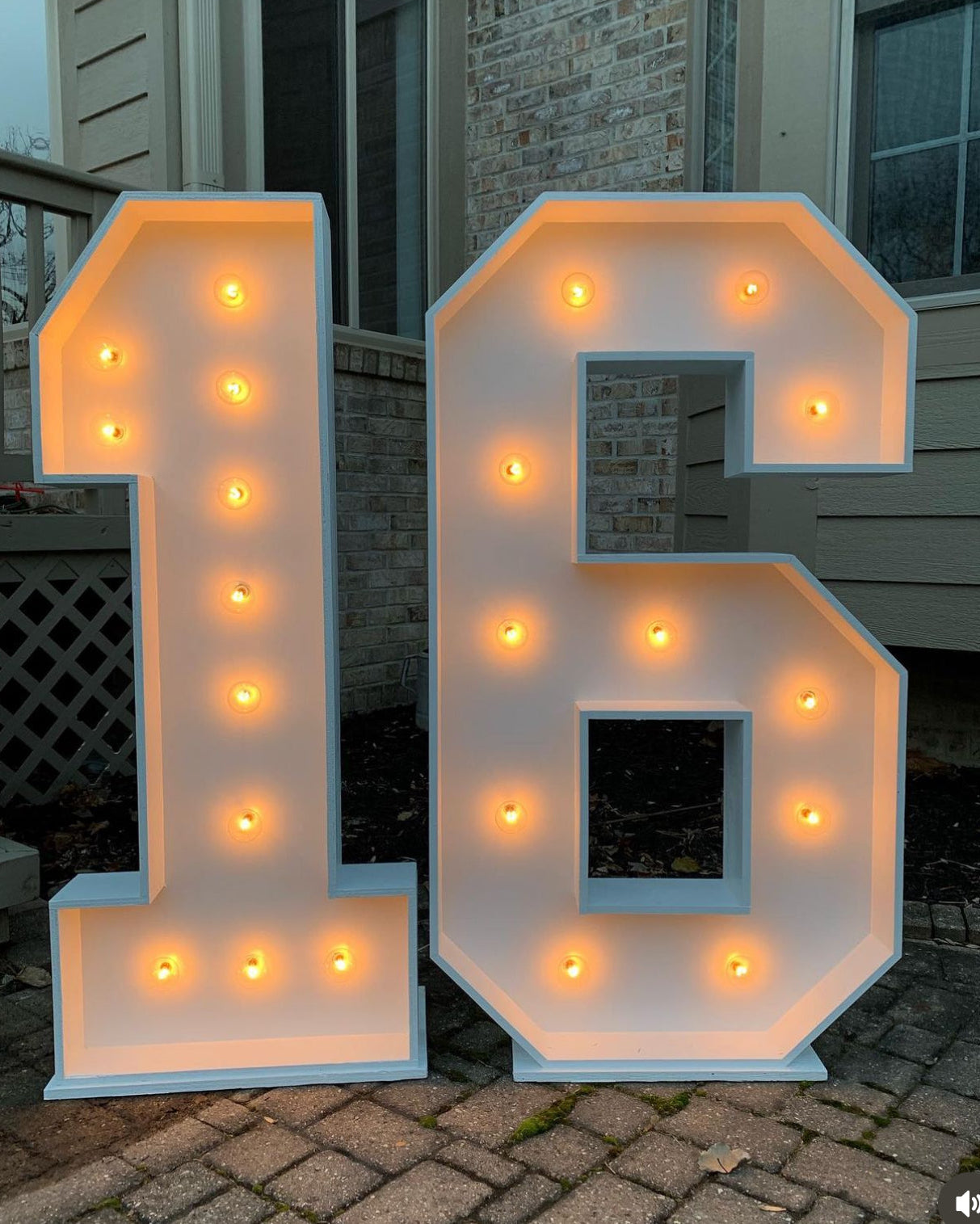 4'2"FT Light-Up Marquee Numbers 0–9 + Extra 2