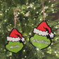 Grinch Print On Wood Ornament SETS