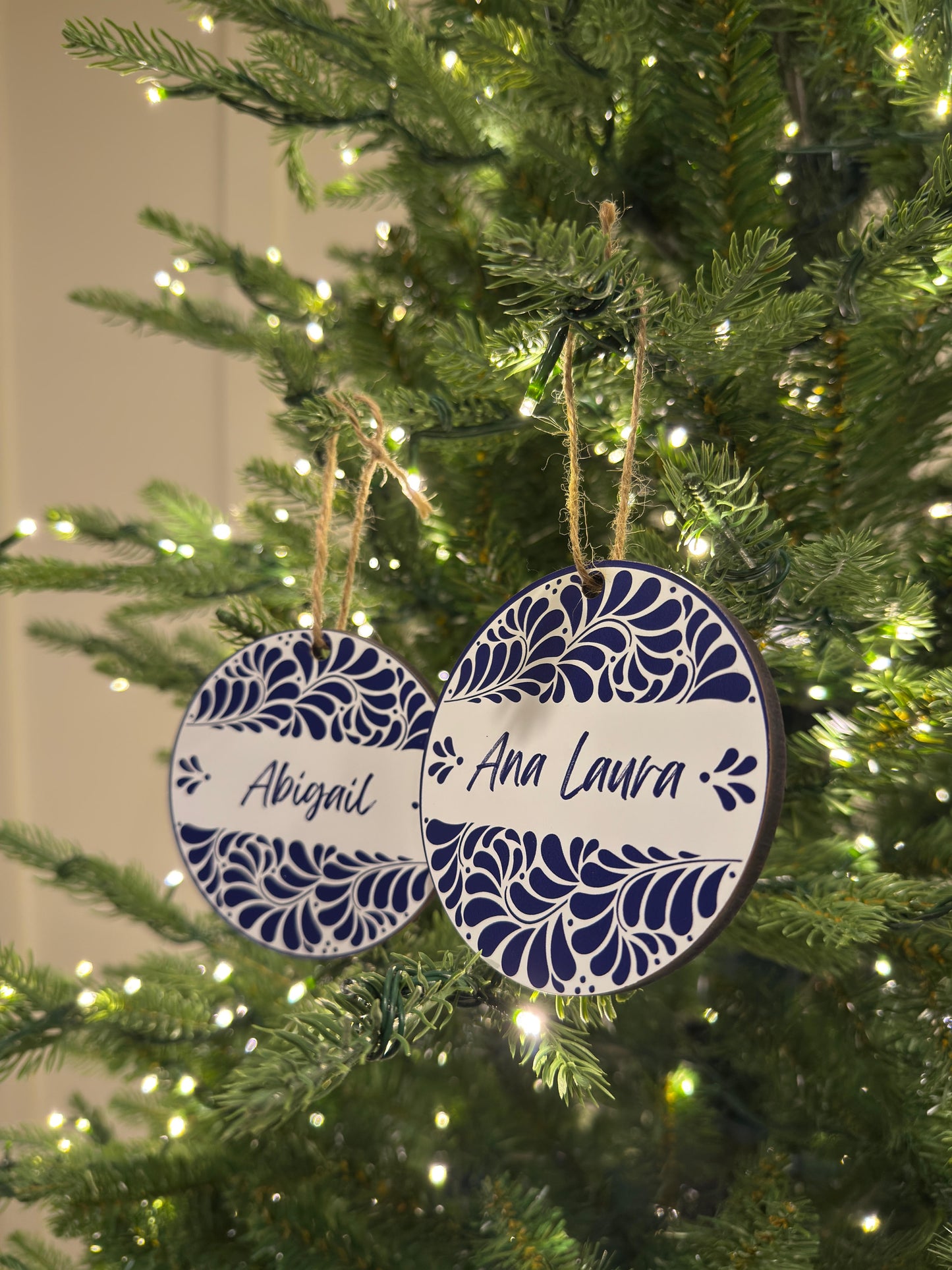 TALAVERA Print On Wood Ornament SETS