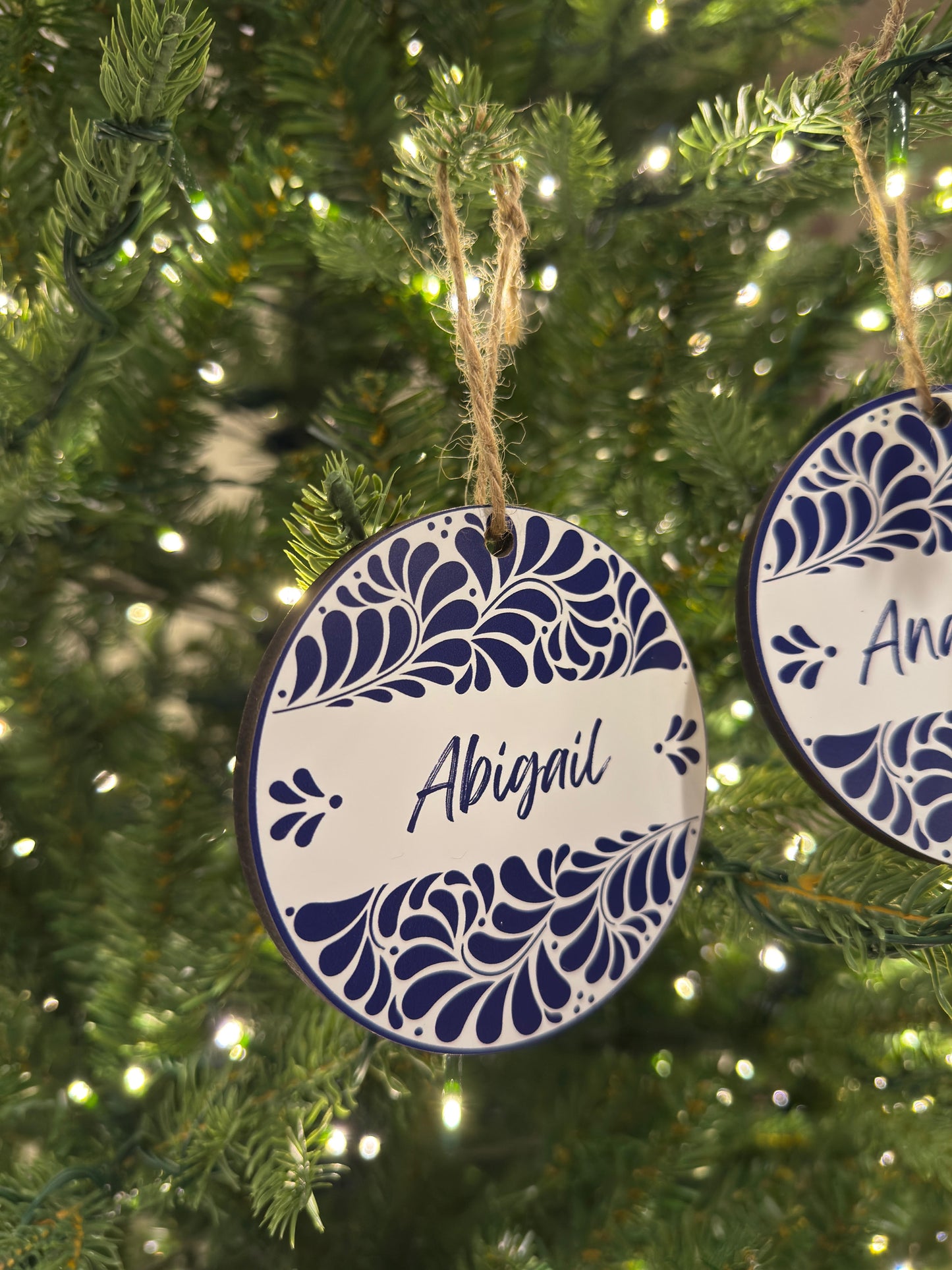 TALAVERA Print On Wood Ornament SETS