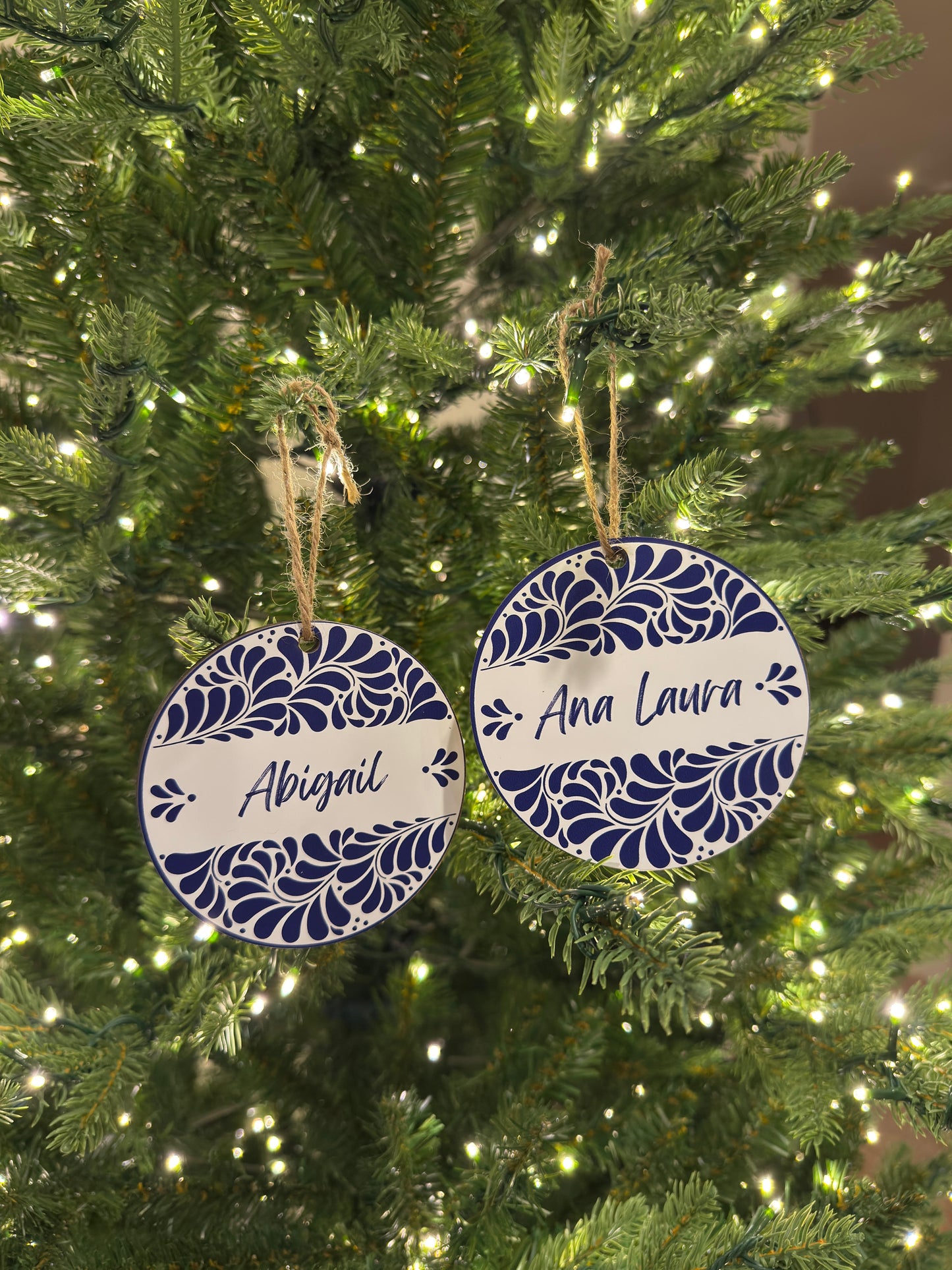 TALAVERA Print On Wood Ornament SETS